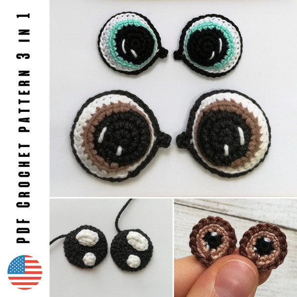 Crochet eyes : r/Amigurumi