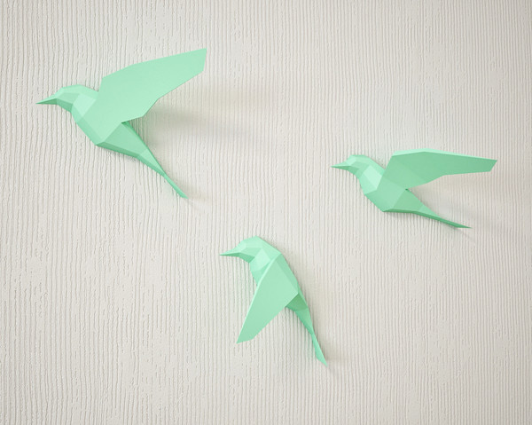 how to make a 3d paper bird