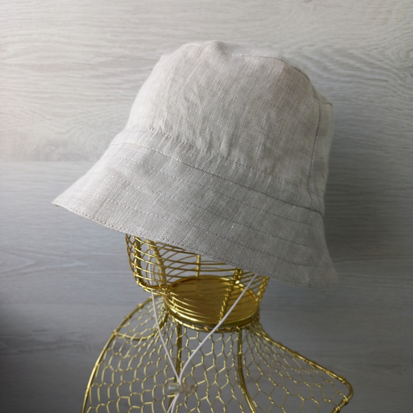 Linen Travel Hat, Linen Summer Hat, Womens Travel Hat, Womens Sun