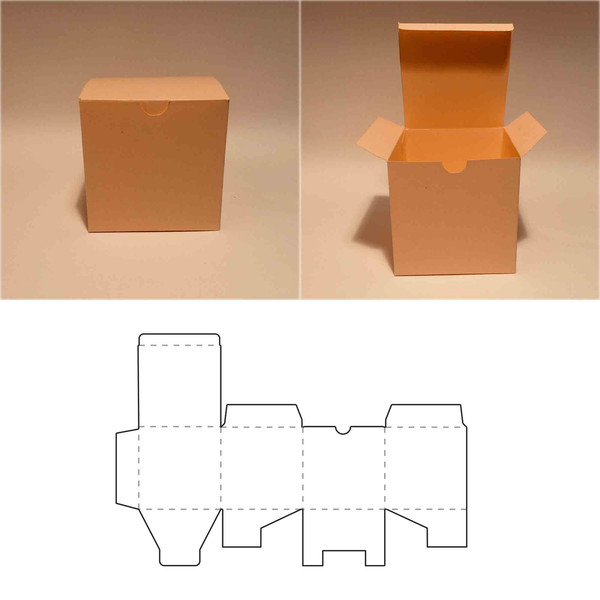 square box packaging templates