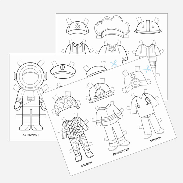 community helpers preschool coloring pages