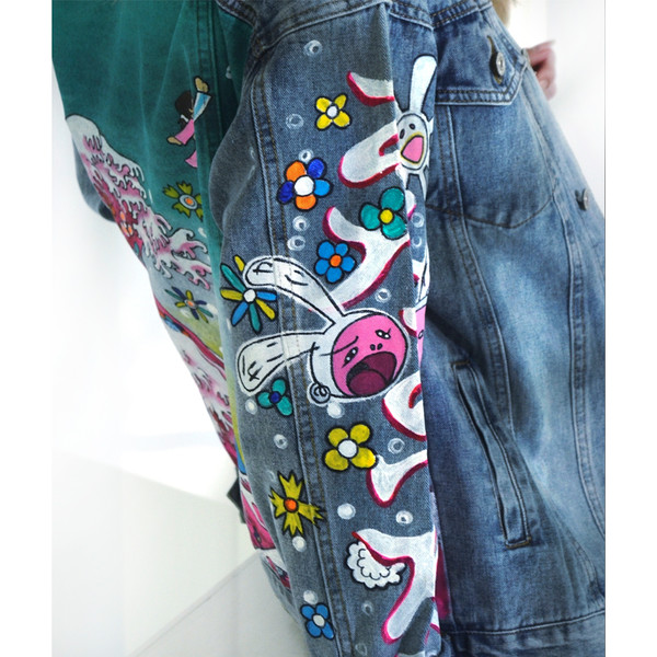 Takashi Murakami Jeans  Custom clothes, Diy clothes, Clothes