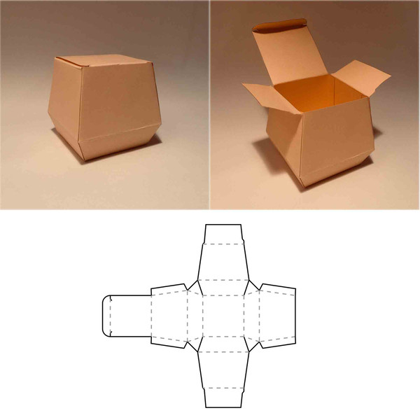 box template with handle