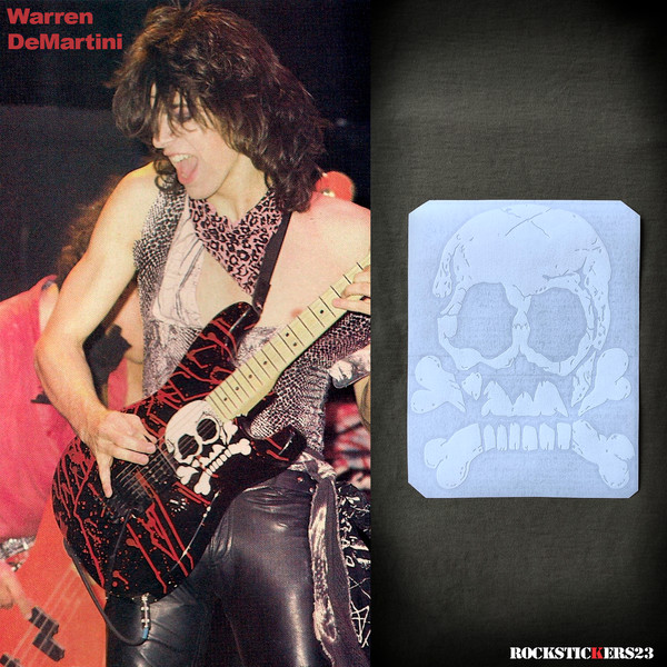 Warren DeMartini stickers Blood and Skulls guitar.png