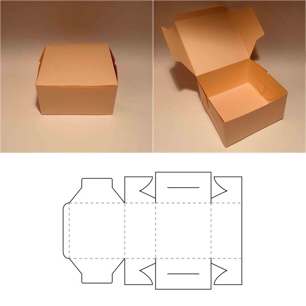 square paper box template