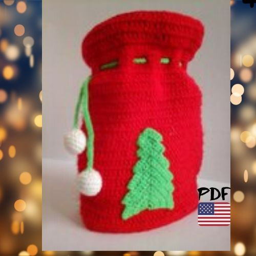 Amigurumi Christmas bag crochet pattern