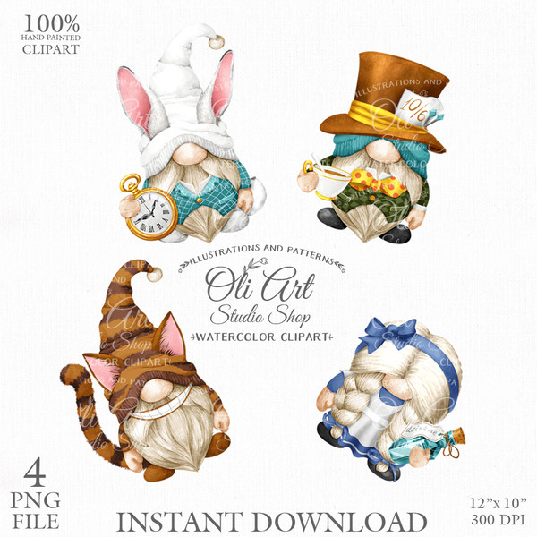 alice in wonderland digital clipart