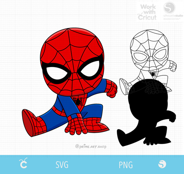 chibi drawings spiderman