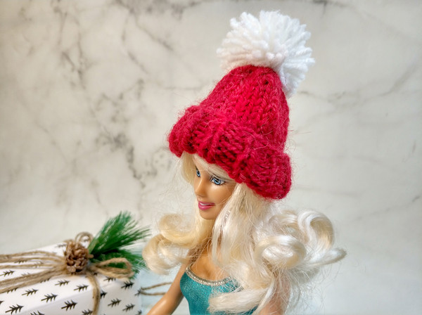 Knit Hats for Barbie doll Knitting pattern PDF