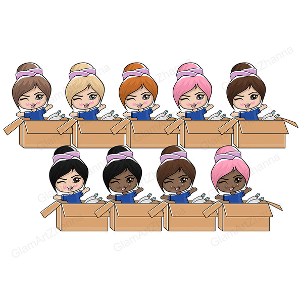 Moving CUTE DOLLS  Relocation Clipart Bundle.jpg