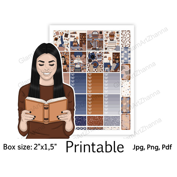 Books And Coffee Holiday Printable Stickers.jpg