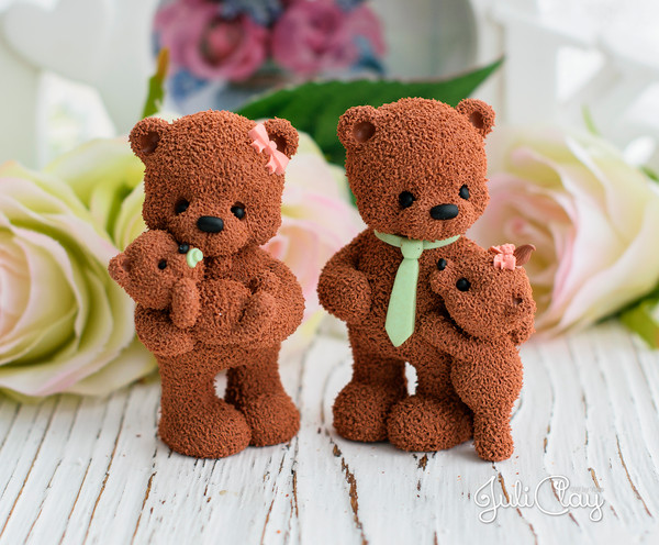 3d Bears Silicone Mold. Food Mold for Chocolate. Craft Mold for Soap,  Epoxy, Concrete, Plaster Etc Mother's Day Shaped Mold. 