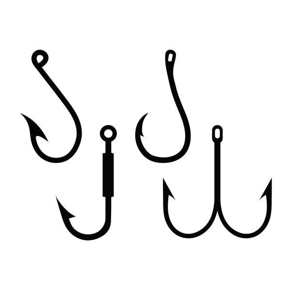 Fish hook svg, fishing hook svg, fish hook dxf, fishing hook dxf, fish hook  cut file, fishing hook cut file, Cricut, SVG