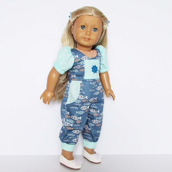 Sewing pattern for American girl doll, jumpsuit for doll, Am - Inspire ...