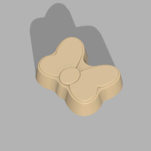 Bow Bath Bomb Mold 3D model