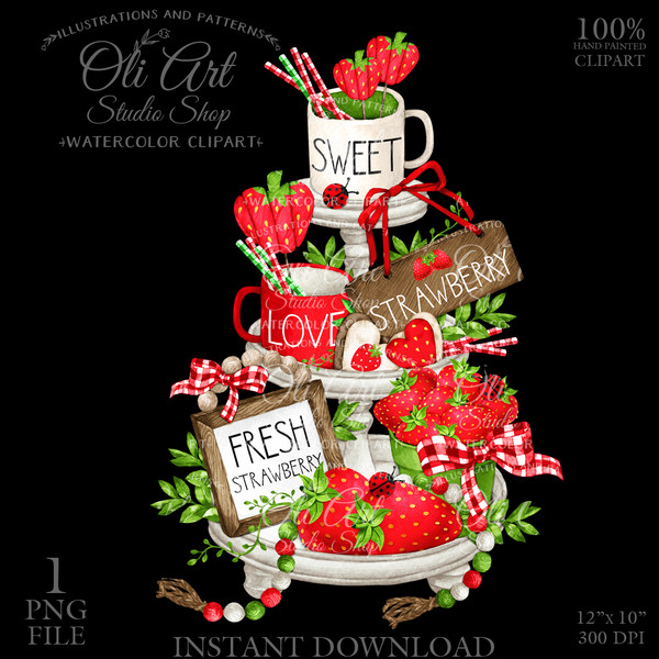 Strawberry Tiered tray clipart_2.JPG