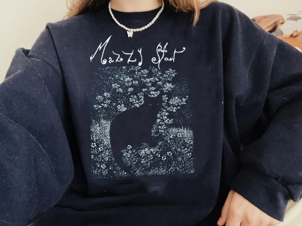 Mazzy Star Cat T-Shirt, 90s Alternative Rock, Hope Sandoval Tee.jpg