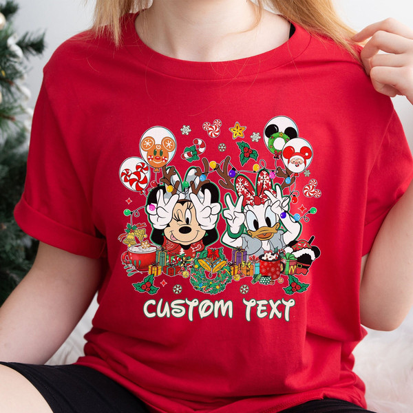 Custom Minnie Daisy Besties Christmas Shirt, Disneyland Girl Trip Shirt, Mickey's Very Merry Christmas Party 2023 Shirt, Christmas Gift.jpg