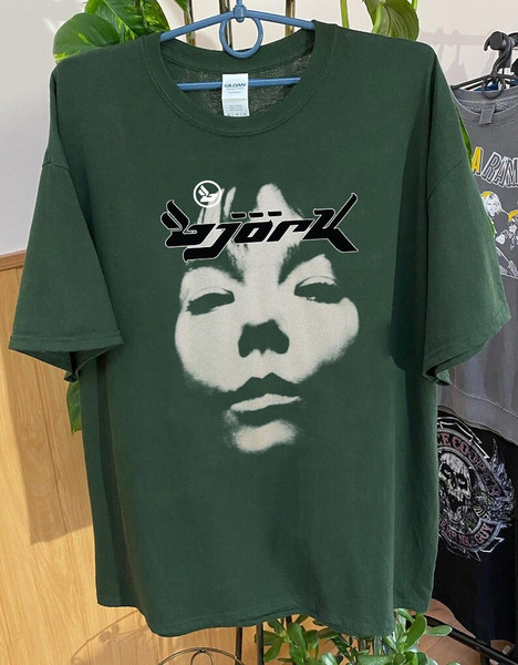 Bjork Homogenic Vintage Face shirt, vintage Bjork shirt, 90s rock band tee, Bjork concert merch.jpg