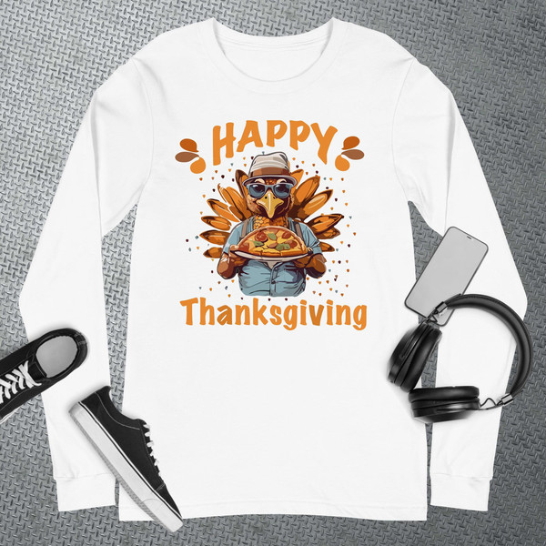 turkey day Happy thanksgiving family dinner Long Sleeve Tee.jpg