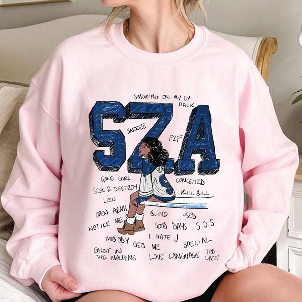 Retro SZA Sweatshirt, Sza Shirt Good Days, SZA Merch, Sza Sos Tour Shirt 2023, Sza Sos Album Shirt, Gift for Sza Fans, Music Lovers.jpg