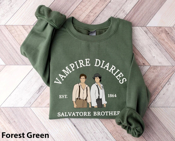 Vampire Diaries Sweatshirt, Salvatore Brothers 1864 Hoodie, Mystic Falls Virginia Shirt, Fall Tee, Hello Brother.jpg