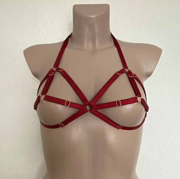 harness bra, cage bra, harness lingerie, open bra - Inspire Uplift