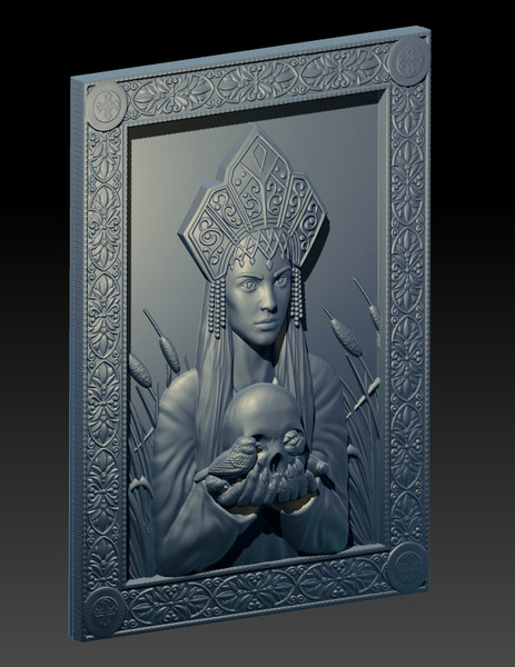 3D Model Goddess of death Morena