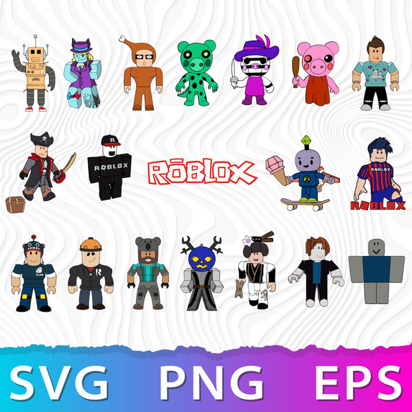 Roblox Mega Bundle Svg, Roblox Svg, Roblox Cartoon Svg, Inst - Inspire  Uplift