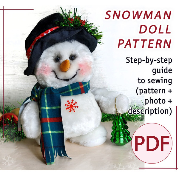 snowman sewing pattern