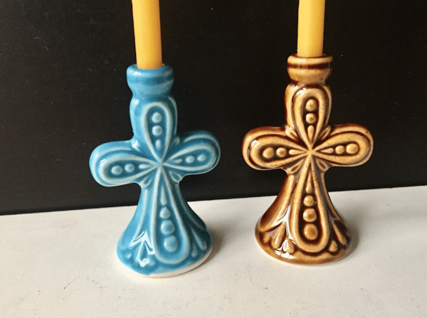 Ceramic Stoneware Candlestick Candleholders