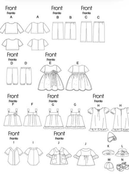 Doll 18 inch Clothes Pattern MC Calls 6137 PDF - Inspire Uplift