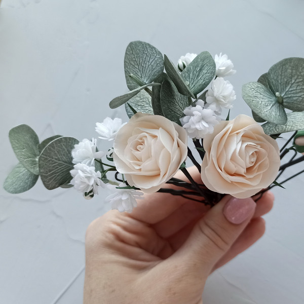 Pale Pink Flower Pins Baby's Breath, Set Floral Hair Pins, Blush Bobby  Wedding Pin, Peach Bridesmaid Pin - Yahoo Shopping