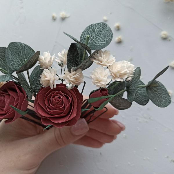 Burgundy-bridal-hair-piece-Floral-eucalyptus-hair-pins-Fall-wedding-headpiece-24c.jpg