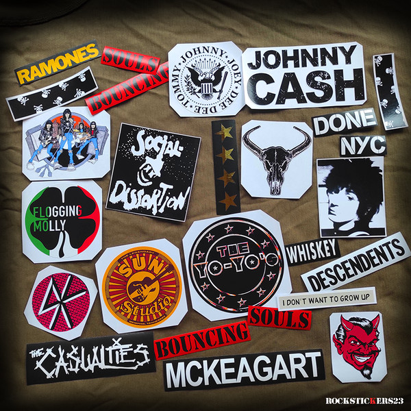 Dougie Needles guitar stickers Joan Jett & The Blackhearts p - Inspire ...