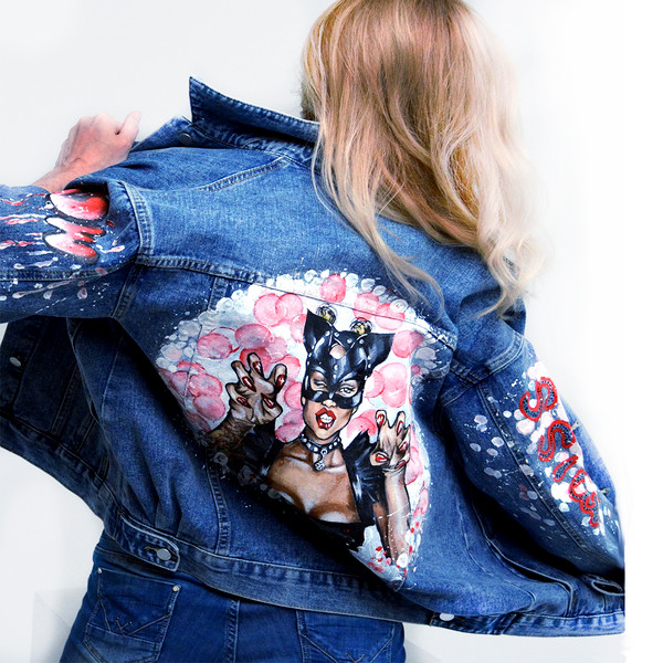 Custom Felicity Jacket (Handpainted or Handpainted With Patches) – Laura  Coppel Art