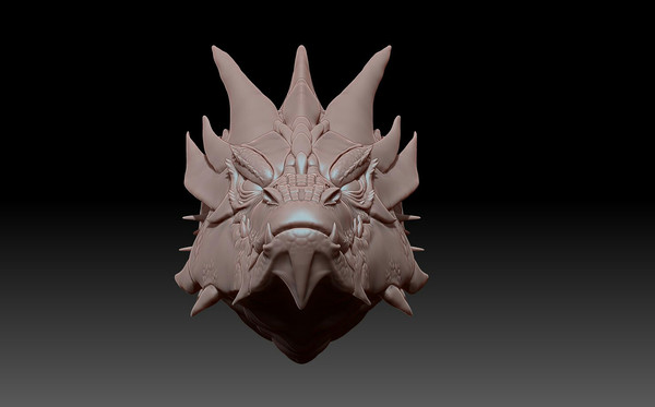 3D STL Model file Dragon head