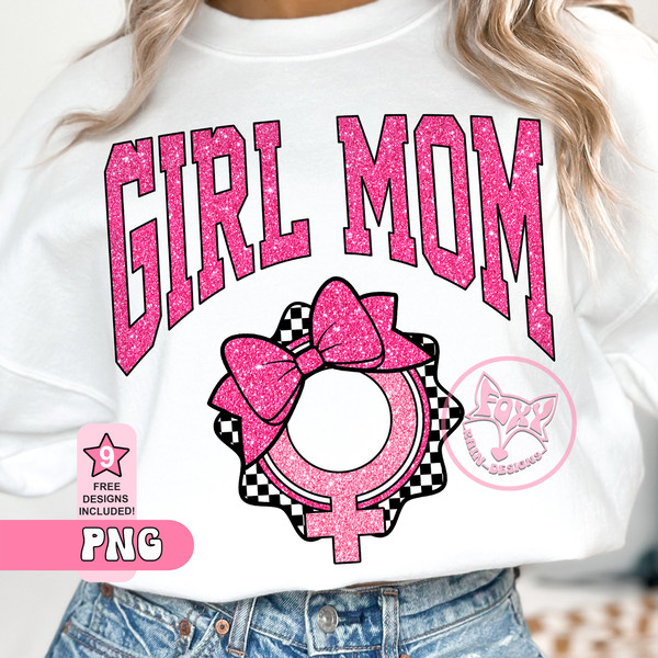 Girl Mom Mothers Day Glitter Png Sublimation Mom Mama Shirt Top Sellers Trending Popular Right Now Dtf Transfers.jpg