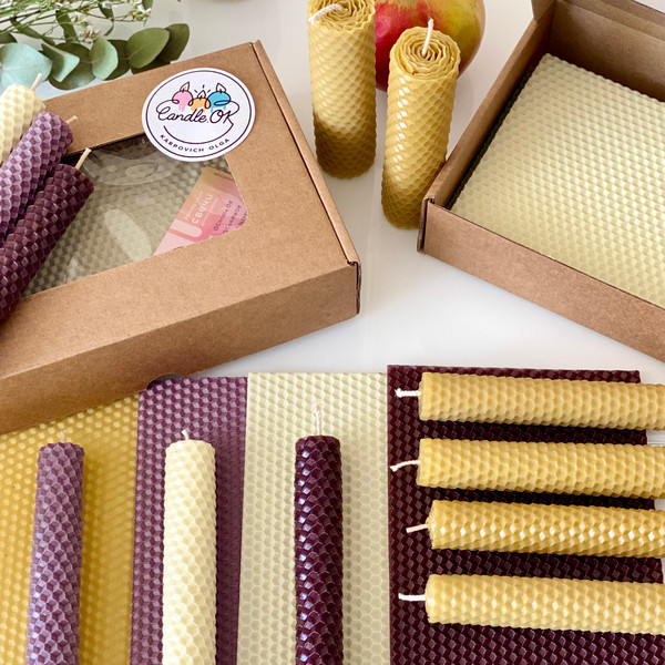 Candle Making Kit for Adults and Kids, 20 Beeswax Sheets, Make