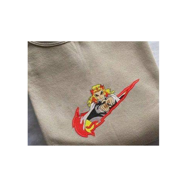 Nike Rengoku anime Demon Slayer machine embroidery design photo