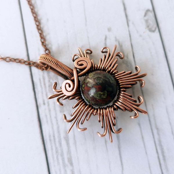 Sun-necklace-with-Dragons-Blood-Jasper-bead-Wire-wrapped-copper-pendant-with-jasper-bead-2.jpg
