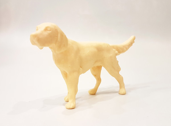 1 Vintage USSR Modern Art Deco Animal Figurines DOG Plastic 1970s.jpg