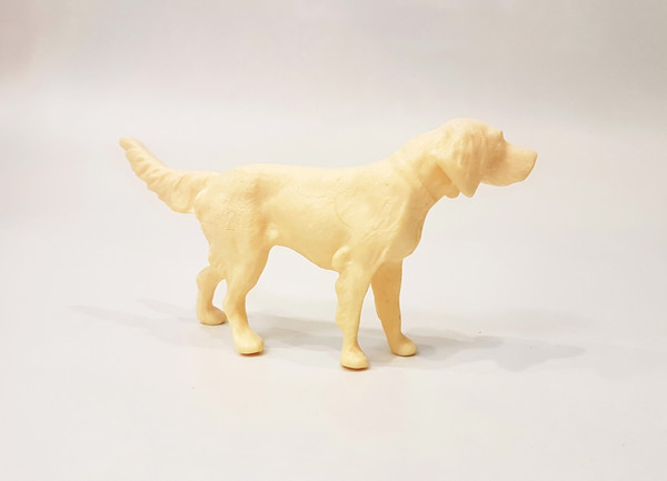 4 Vintage USSR Modern Art Deco Animal Figurines DOG Plastic 1970s.jpg