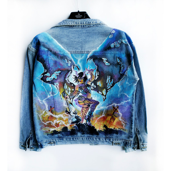 Shop Handpainted Denim Jackets From Valkyre Clothing