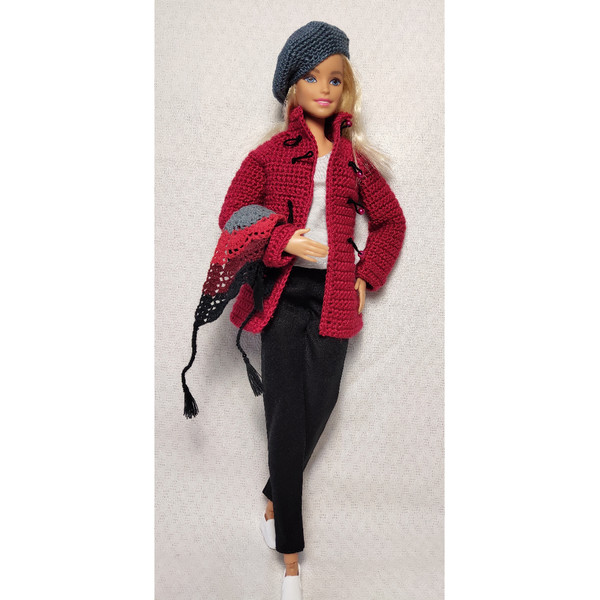 Coat Crochet for Barbie Doll   Outfit for Barbie doll