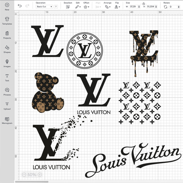 Louis Vuitton bear SVG