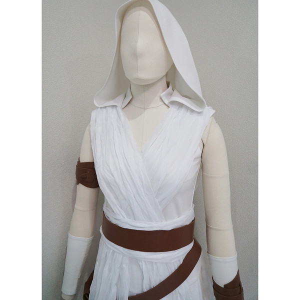 Star Wars 9 the Rise of Skywalker Rey Cosplay Costume Women 