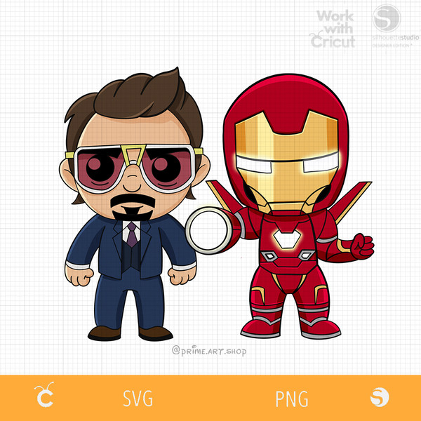 baby iron man cartoon