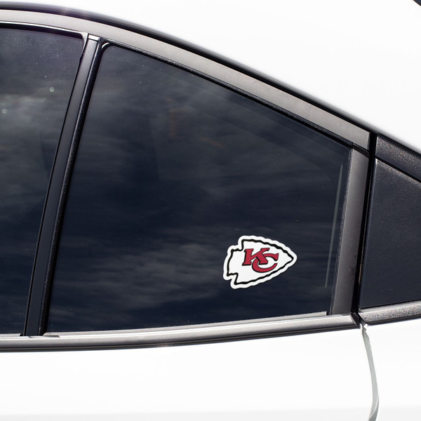 Kansas City Chiefs Logo Decal Set of 4 by 3 inches Die Cut V