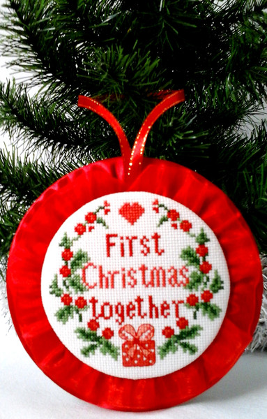 First Christmas ornament, Keepsake First Christmas, Embroidery Christmas, Our First Christmas, First Christmas Together.jpg